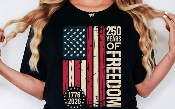 250 Years of Freedom: A Bold T-Shirt Design PNG