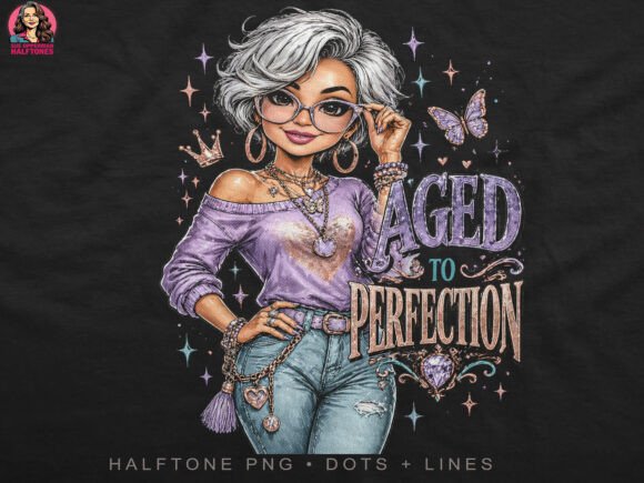 Aged to Perfection: A DTF Design for Bold Apparel
