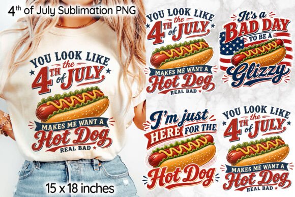 Bold 4th of July Design: Independence Day PNG Collection