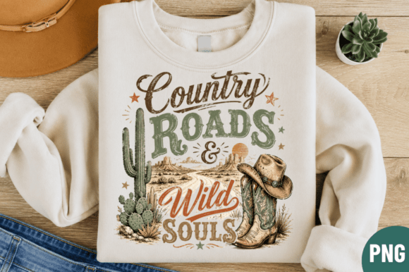 Country Roads Wild Souls: A Design Asset for Authentic Projects