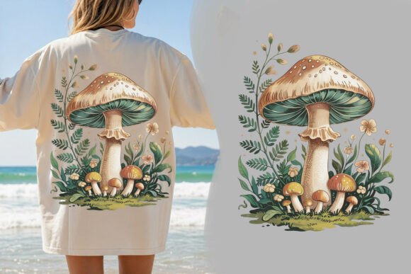 Evil Eye Mushroom PNG Design: A Dark Fantasy Icon