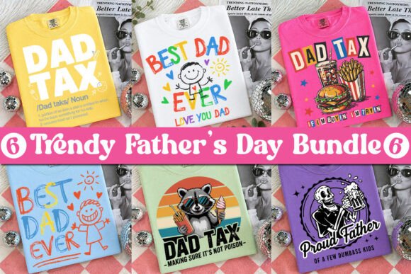 Funny Dad PNG Bundle: Trendy Dad Design for Gifts
