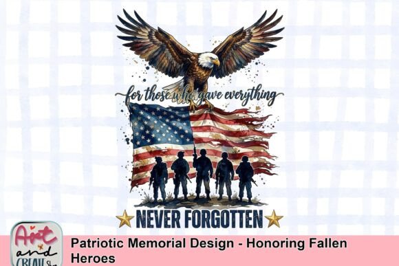 Patriotic Memorial Design: A Visual Tribute to Fallen Heroes