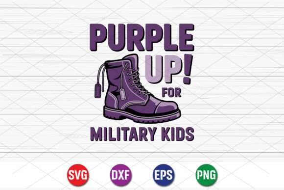 Purple Up Military Kids Boot Design: A Bold Tribute